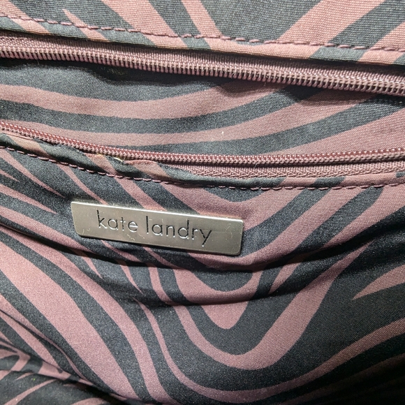 Kate Landry Handbag/ Shoulder Purse 100% Cellulose Fiber. GUC - Picture 4 of 10